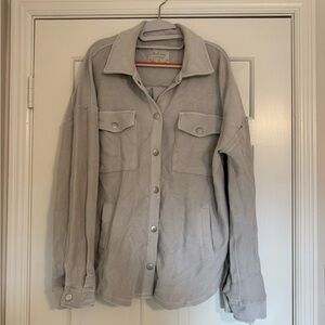 Altar’d State Gray Button-Up Jacket
